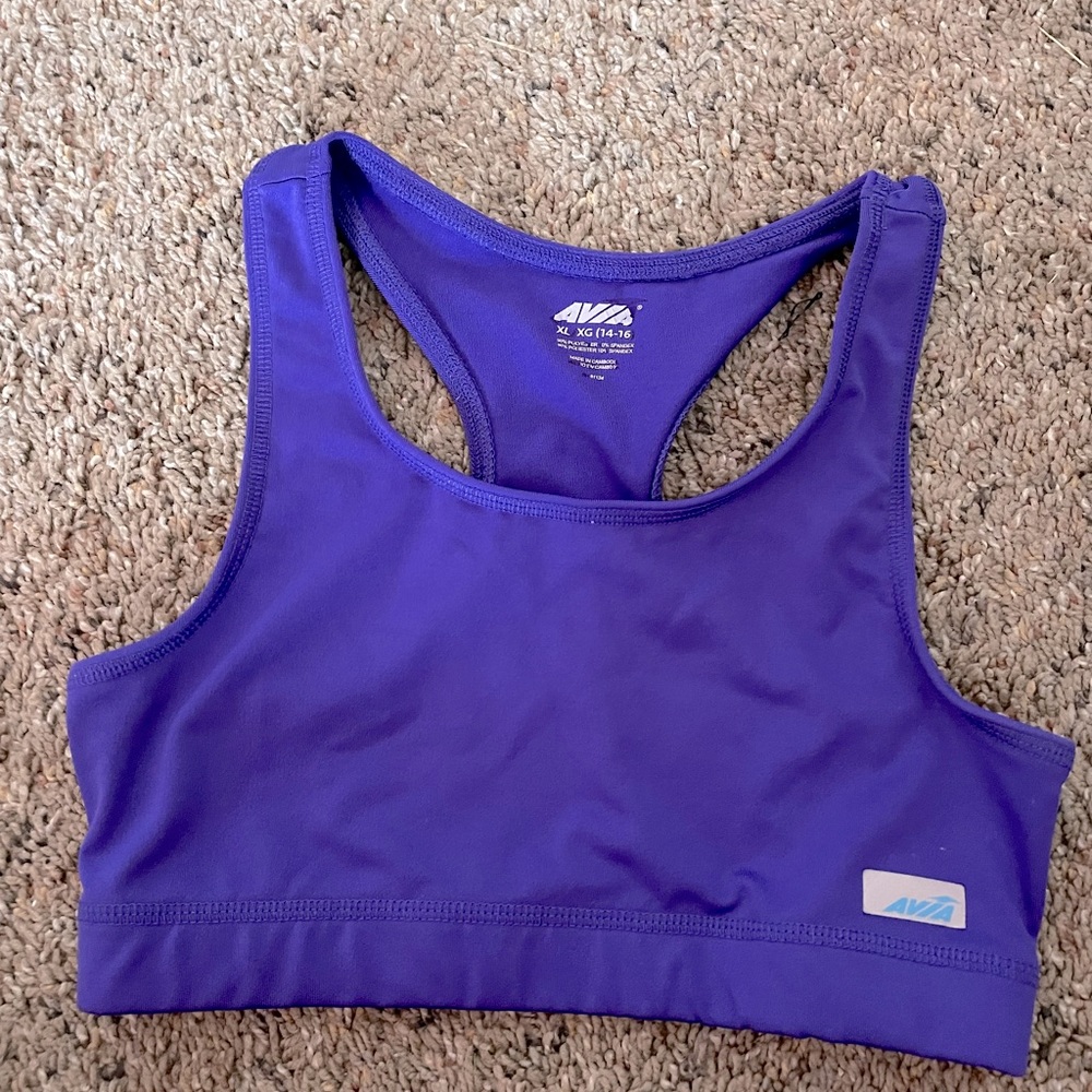 sports bra from avia, xl, purple